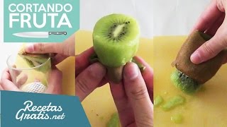 Cómo pelar un kiwi  ¡3 formas de pelar un kiwi en segundos [upl. by Manbahs]