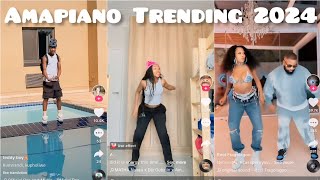 Amapiano Trending TikTok challenges  2024amapianodancechallengeamapiano [upl. by Philomena]