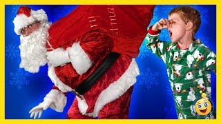 Santa Claus Christmas Story Santa Brings Presents amp Toys in Fun Family Holiday Toy Video for Kids [upl. by Marfe]