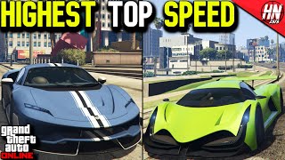 10 Highest Top Speed Vehicles In GTA Online [upl. by Haleigh]