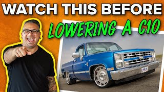 Best Way to Lower a Square Body C10 and Other Classic Chevys  The Bottom Line [upl. by Lebam444]