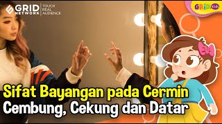 Contoh Sifat Bayangan pada Cermin Cembung Cekung dan Datar [upl. by Nosredna]