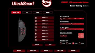 How To Set Up UTECH VENUS MMO Gaming Mouse In 2020 Driver Bug [upl. by Parette]