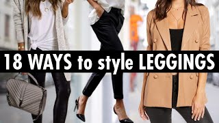 18 Stylish Ways to Wear Leggings mustsee [upl. by Aroon271]