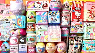 ASMR 32 Hello Kitty Mystery Blind Boxes Collection Unboxing toys [upl. by Aicilyt]