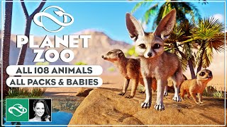 ▶ Ultimate Showcase of All 108 Animals amp Babies with Every Planet Zoo Pack [upl. by Irved]