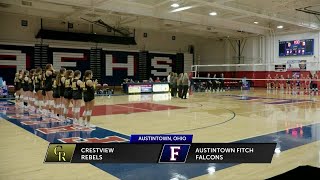 Crestview vs Austintown Fitch Volleyball Game of the Week highlights [upl. by Margot]