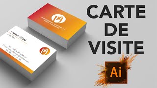 TUTO  Faire une Carte de Visite sur Illustrator [upl. by Octavius267]