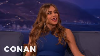 Sofia Vergara quotIts Dangerous To Be A Stripperquot  CONAN on TBS [upl. by Harvard621]