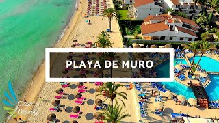 Playa de Muro  Hotel Condesa de la Bahia  Mallorca  Spain  4k Drone [upl. by Ariahs]