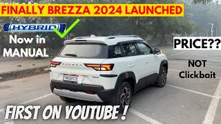 Finally BREZZA 2024 Smart Hybrid Manual LAUNCHED 🚀  brezza zxi 2023  brezza 2024 new model [upl. by Dnomsed]