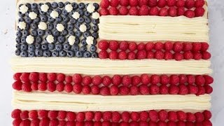 How to Make Inas American Flag Cake  Food Network [upl. by Laing]