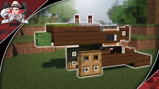 Minecraft WW1 Maxim Gun  Heavy Machine Gun Tutorial [upl. by Droc]