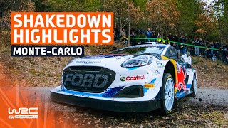 Shakedown Highlights  WRC Rallye MonteCarlo 2024 [upl. by Leissam]