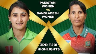 Highlights  Pakistan Women vs Bangladesh Women  3rd T20I  Final Full Match  PCB [upl. by Otte388]