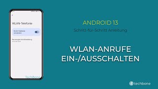 WLANAnrufe einschalten oder ausschalten Android 13 [upl. by Quinn379]