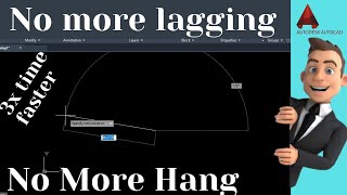 No More Lagging  No more hang  how to speed up AutoCAD Line Command lagging problem [upl. by Llehsor]