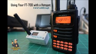 Programming and using a Yaesu FT70D with a Hotspot [upl. by Lipski720]