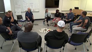 Police Officers Learn Meditation To Tackle Job Tension  NBC Nightly News [upl. by Retha]