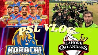 Karachi Kings Vs Lahore Qalandar  PSL  Vlog Naama [upl. by Aiekan]