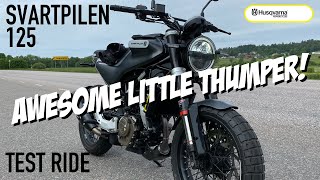 Husqvarna Svartpilen 125 First Ride Review [upl. by Maxey]