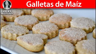 Galletas de Maíz  VickyRecetaFacil [upl. by Pardo]