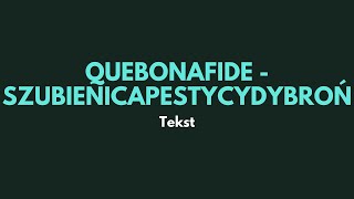 Quebonafide  SZUBIENICAPESTYCYDYBROŃ TEKST [upl. by Cutlor27]