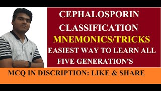 Cephalosporin Classification Mnemonics  Cephalosporin Pharmacology GPAT  NEET PG  Nursing EXAM [upl. by Hgielanna490]