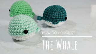 How To Crochet  Easy Beginners Amigurumi Whale Tutorial  NO SEW [upl. by Dulciana80]