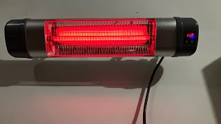 TRUSTECH 1500 Watt Patio Heater  Infrared Electric Garage Heater [upl. by Atnoled]