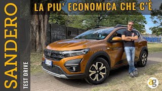 DACIA SANDERO GPL LAUTO PIU ECONOMICA DEL LISTINO Test Drive consumi prezzi [upl. by Aldis]