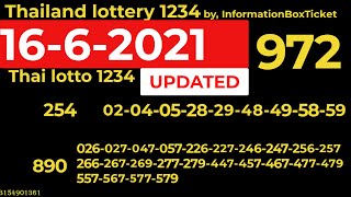 1662021 Thailand lottery 1234 by InformationBoxTicket [upl. by Kimitri]