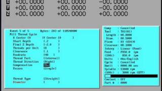 Milltronics CNC Control Basic Demowmv 2010 [upl. by Anirbes]