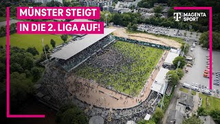 Preußen Münster steigt auf  3 Liga  MAGENTA SPORT [upl. by Lewap]