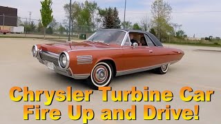 Chrysler Turbine Car Fire Up and Drive [upl. by Antonietta]