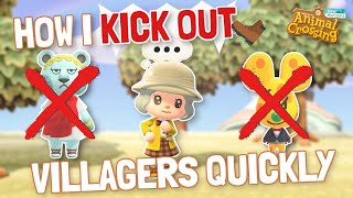 How I make ANY VILLAGER MOVE OUT 👋  WithWithout Time Traveling  Animal Crossing New Horizons [upl. by Joeann707]