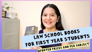 LAW BOOKS for FIRST YEAR STUDENTS  PRICES amp PER SUBJECT  Law school Philipines [upl. by Crane502]