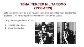 TERCER MILITARISMO [upl. by Ileana554]