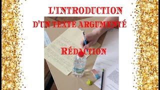 Lintroduction dun texte argumenté [upl. by Halyk]