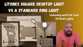 LitONES Square Desktop Light vs Standard Ring Light 💡🌟Unboxing and Full Comparison of BOTH LIGHTS 💡 [upl. by Tanah]