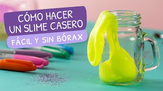 Cómo hacer un slime casero fácil y sin bórax [upl. by Tallu]