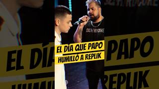 El día que PAPO HUMILLÓ a REPLIK💀 Papo Replik Freestyle FmsArgentima [upl. by Liam874]