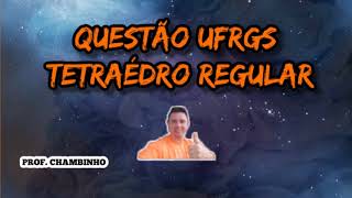 Questão 42 de 2011 da prova de matemática da UFRGS  A superfície total do tetraedro regular [upl. by Nolram]