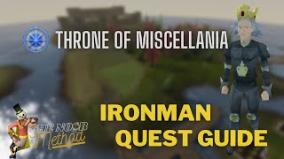 Runescape  Ironman Quest Guide Throne of Miscellania [upl. by Nemra986]