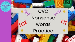 CVC Nonsense Word Practice 2 no music AcadienceDibels NWF [upl. by Anielram680]