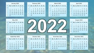 Calendar 2022 [upl. by Sel]