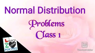 Normal Distribution  Problems Class 1malayalam [upl. by Aynodal]