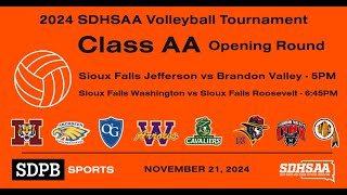 2024 SDHSAA Volleyball Championships Class AA Opening Round  SDPB Sports [upl. by Anael]