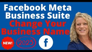 Change Your FACEBOOK BUSINESS Name 2023 META Business Suite [upl. by Sremmus269]