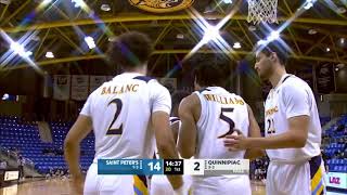 Saint Peters vs Quinnipiac  NCAA COLLEGE BASKETBALL  1242021 [upl. by Yaker]